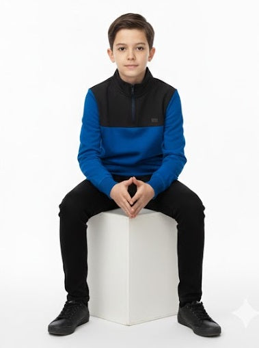 Mens Diesel Felix Half Zip Sweatshirt - Blue