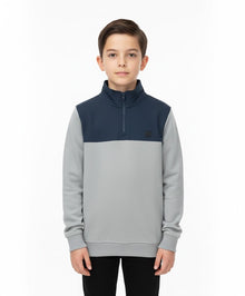 Mens Diesel Felix Half Zip Sweatshirt - Grey