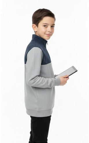 Mens Diesel Felix Half Zip Sweatshirt - Grey