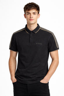 Diesel Sport Finian Short Sleeve Polo Shirt - Black
