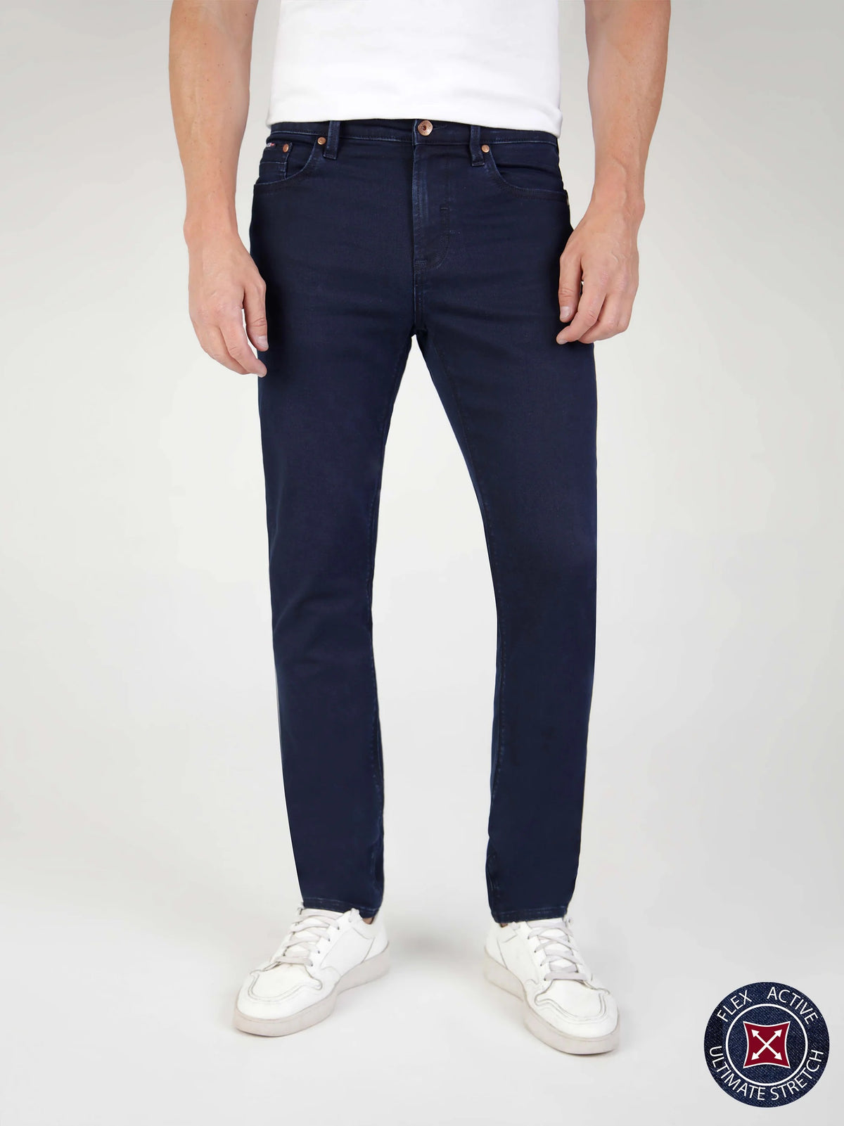 Mish Mash 1984 Flex Active Tapered Fit Jean - Blue Black