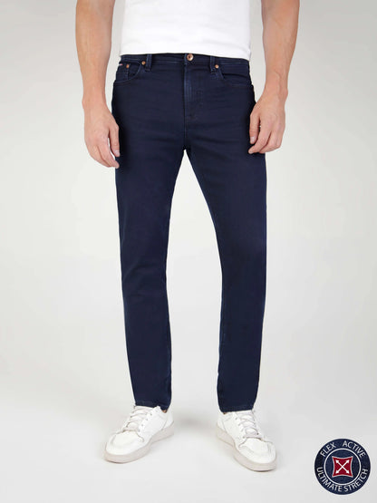 Mish Mash 1984 Flex Active Tapered Fit Jean - Blue Black