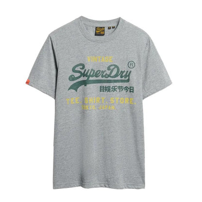 Superdry Vintage Logo Classic Relaxed T-Shirt - Flint Grey Grit