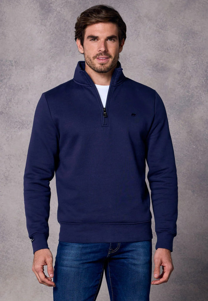 Rivet & Denim Flux Half Zip Sweatshirt - Navy