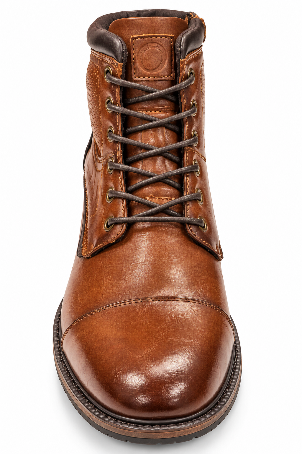 Pope Maraetai Lace Up Casual Boots - Cognac