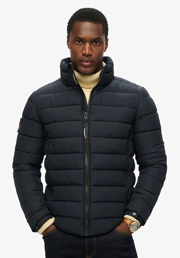 Superdry Fuji Embroidered Padded Jacket - Eclipse Navy