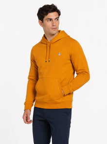 Original Penguin Sticker Pete Pullover Fleece Hoodie - Sudan Brown