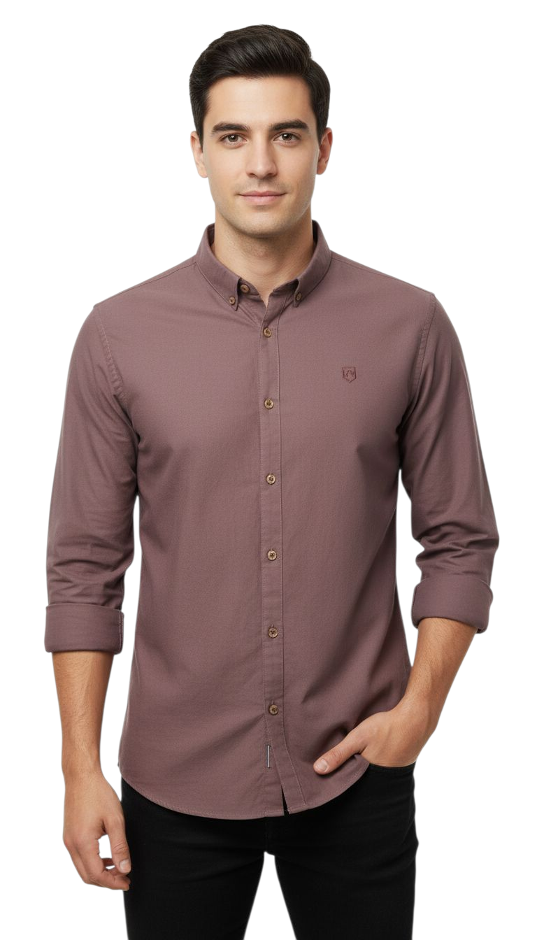 XV KINGS Tesoni Oxford Long Sleeved Shirt - Winter Cherry