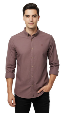 XV KINGS Tesoni Oxford Long Sleeved Shirt - Winter Cherry