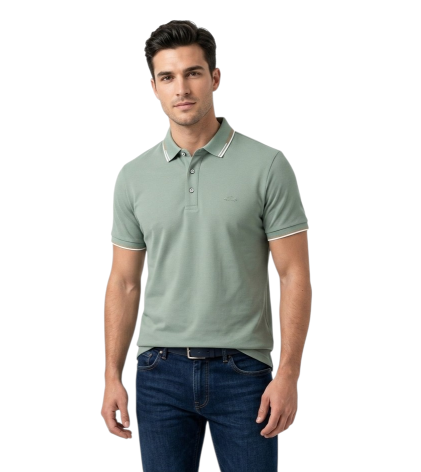 Dario Beltran Short Sleeve Polo - Green