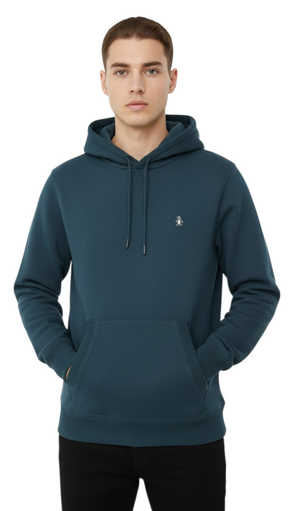 Original Penguin Sticker Pete Pullover Fleece Hoodie - Reflecting Pond