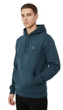 Original Penguin Sticker Pete Pullover Fleece Hoodie - Reflecting Pond