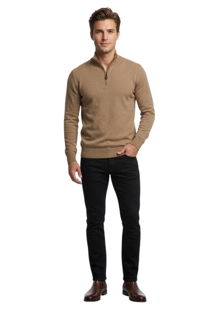 Gilded Gentlemen Harold Half Zip Sweater - Amphora