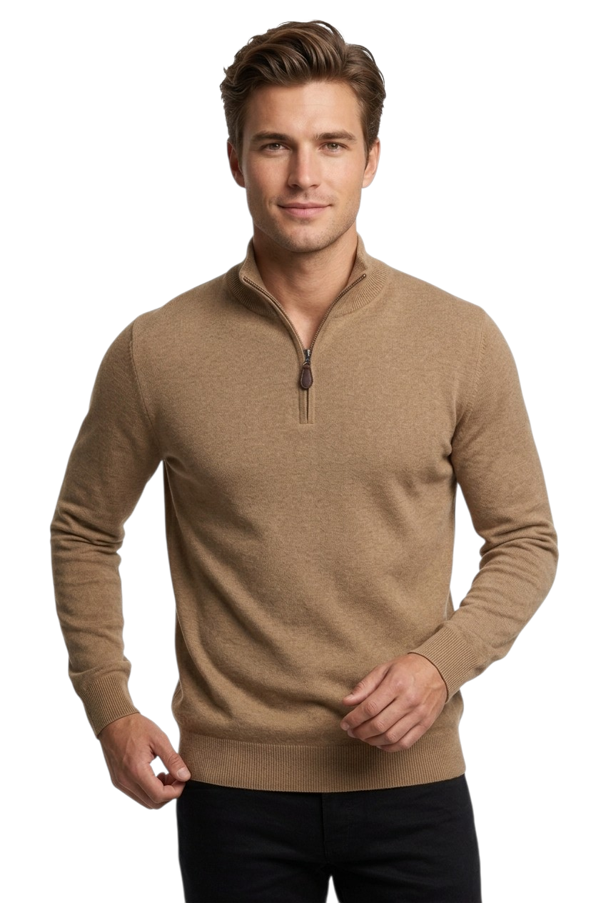 Gilded Gentlemen Harold Half Zip Sweater - Amphora