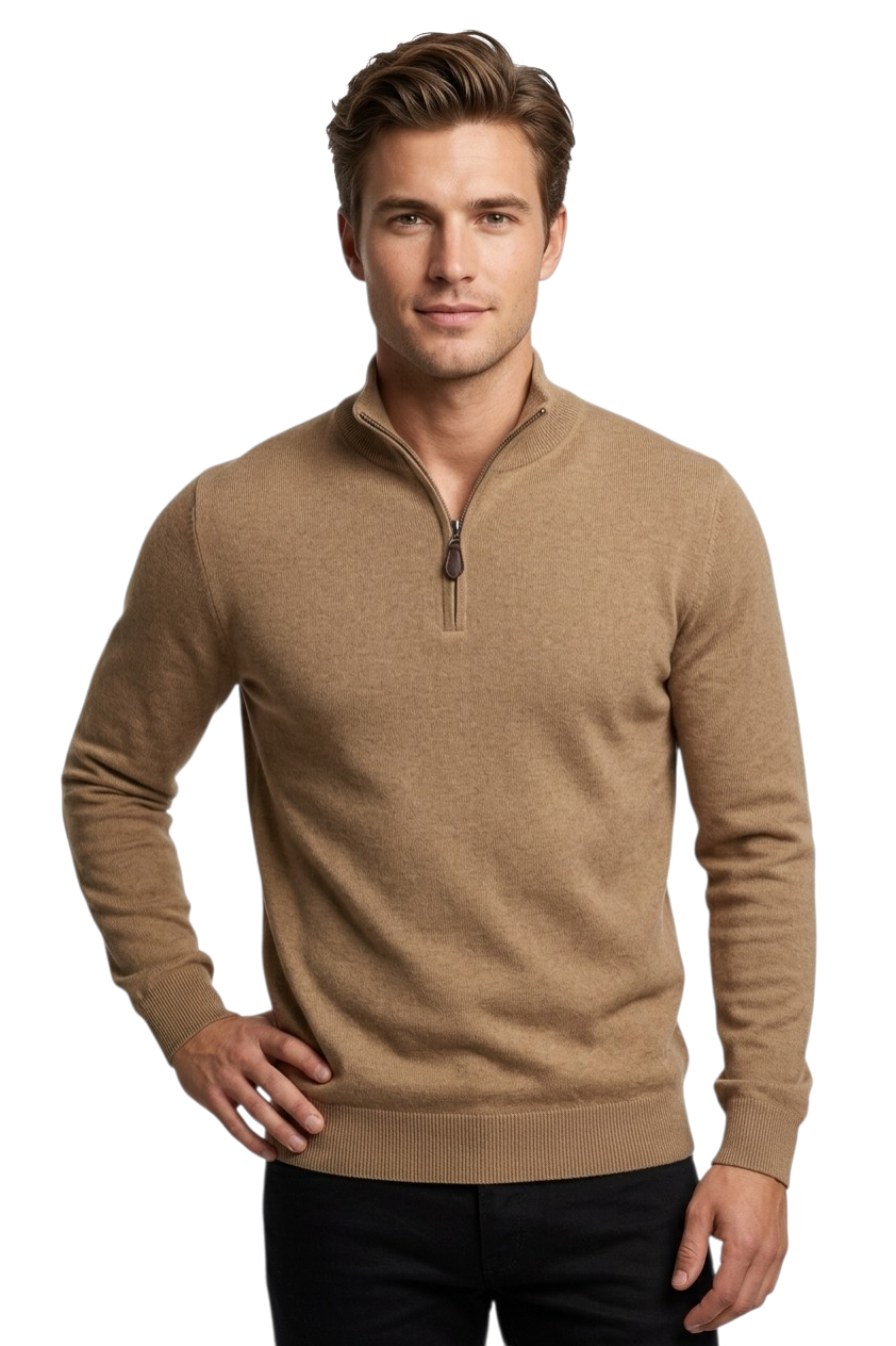 Gilded Gentlemen Harold Half Zip Sweater - Amphora