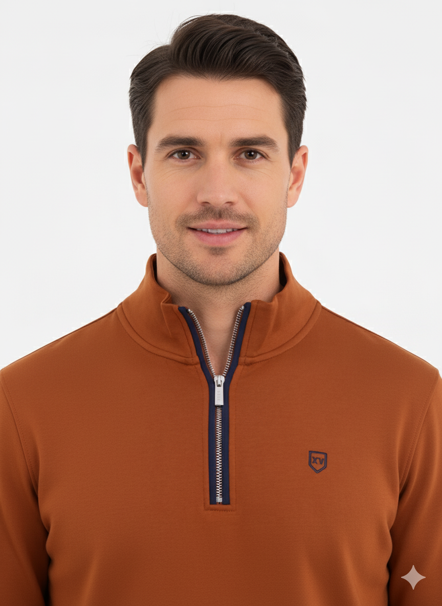 XV KINGS Falcon Crest Half Zip Sweater - Pump Classic