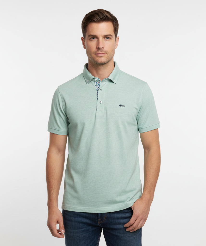 Dario Beltran Short Sleeve Polo - Green