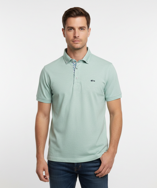 Dario Beltran Short Sleeve Polo - Green