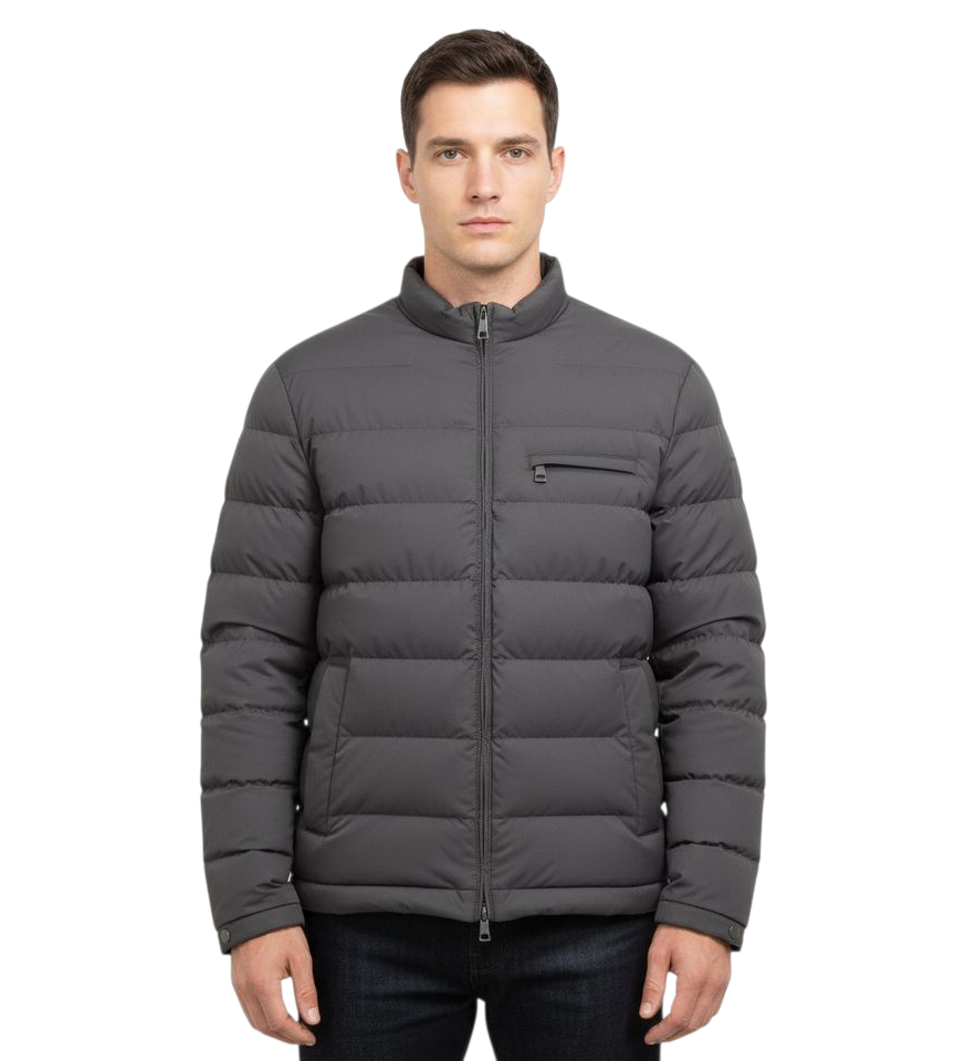 Remus Uomo Kaleb Quilted Jacket - Grey