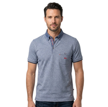 Dario Beltran Button Down Polo 75 - Navy