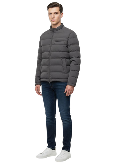 Remus Uomo Kaleb Quilted Jacket - Grey
