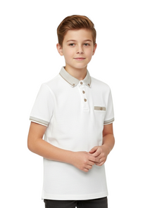 Boys Diesel Nixon Polo Shirt - White