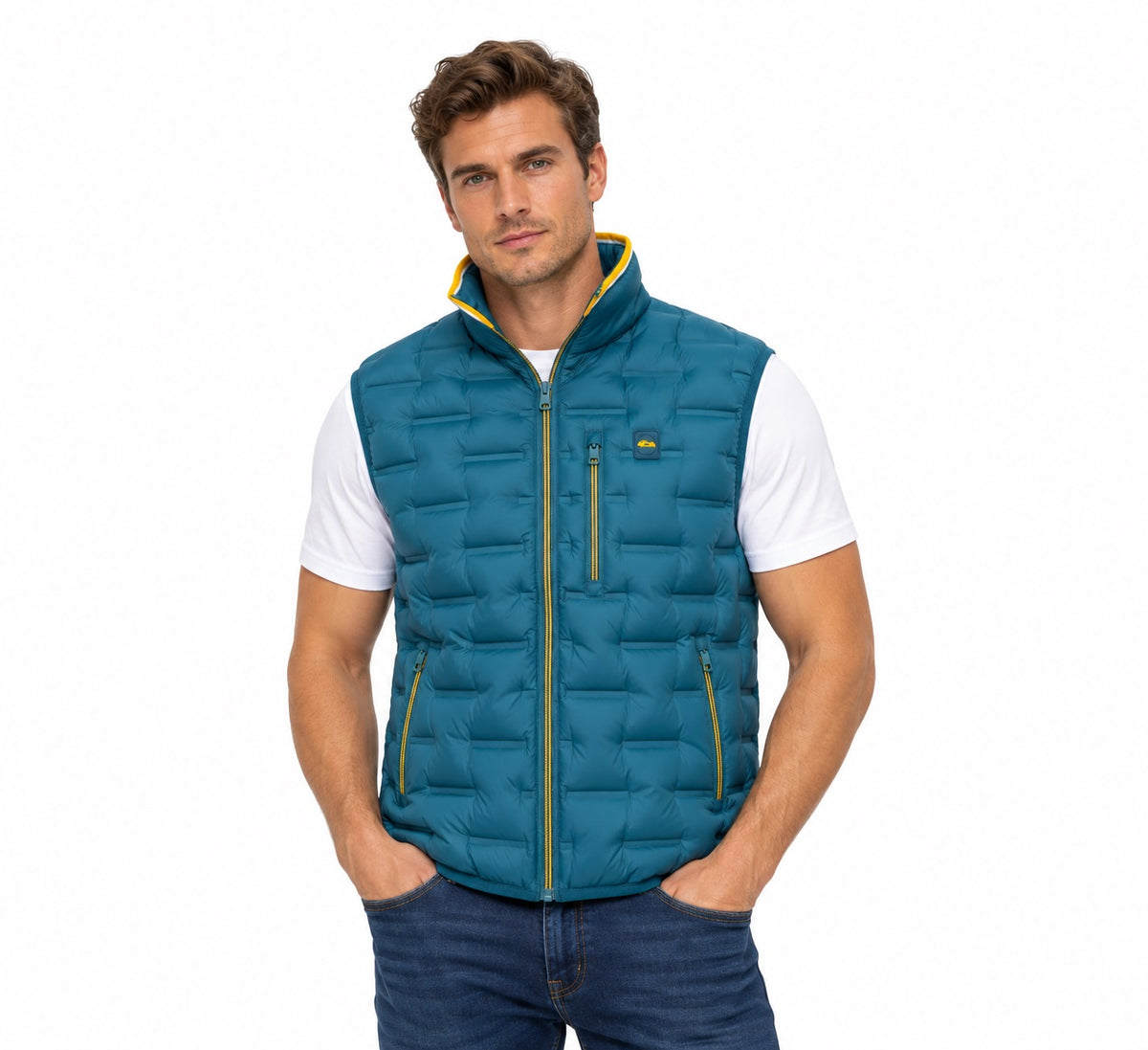 Dario Beltran Light Weight Gilet - Dark Teal
