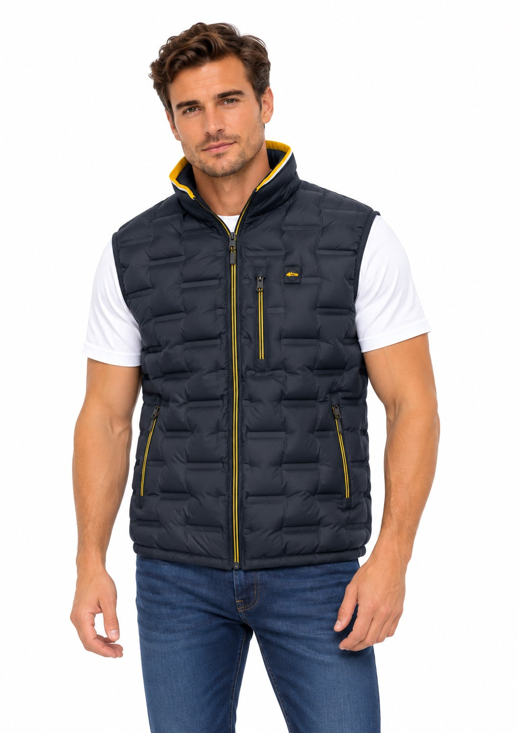 Dario Beltran Light Weight Gilet - Navy