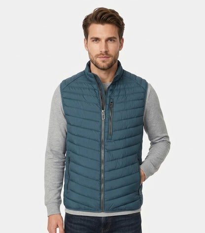 Casa Moda Quilted Gilet - Blue