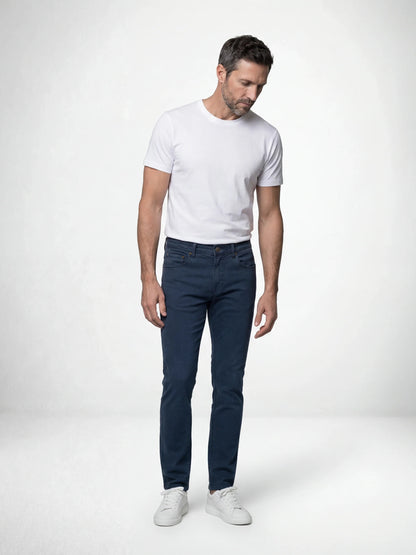 Mish Mash Glacier Tapered Fit Jean - Navy Denim