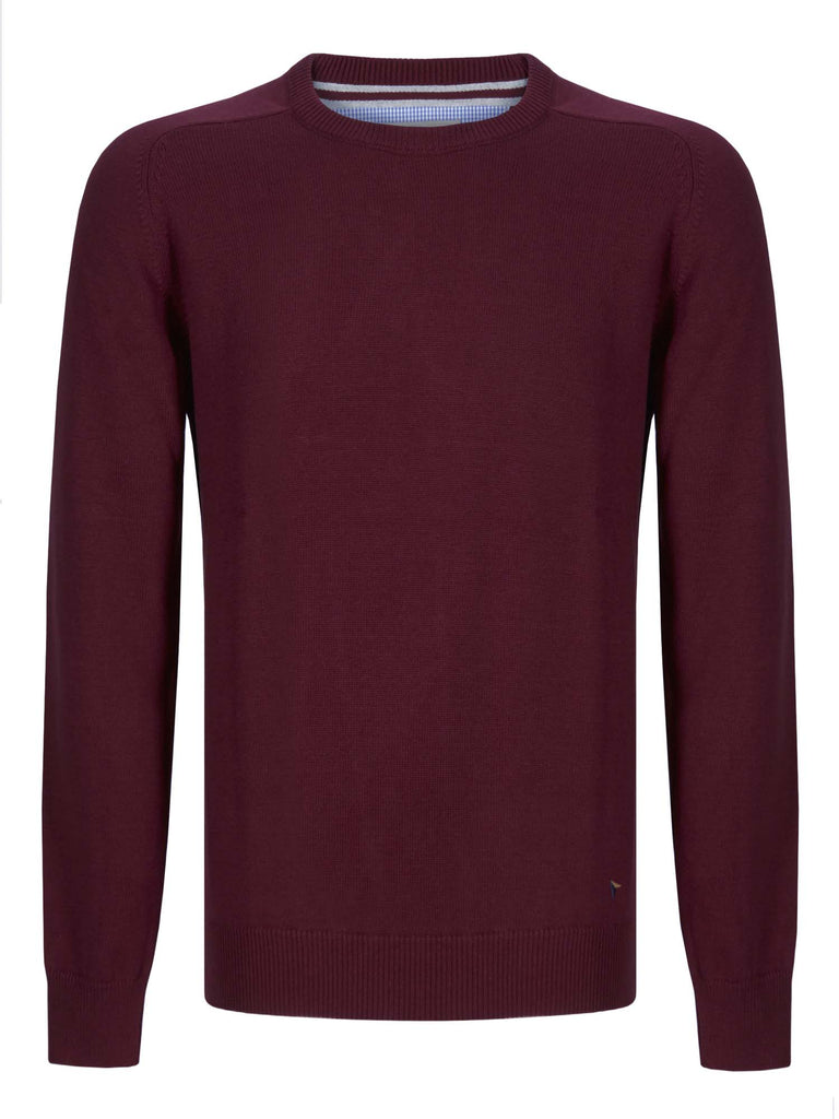 Daniel Grahame Crew Neck Sweater 76 - Dark Purple