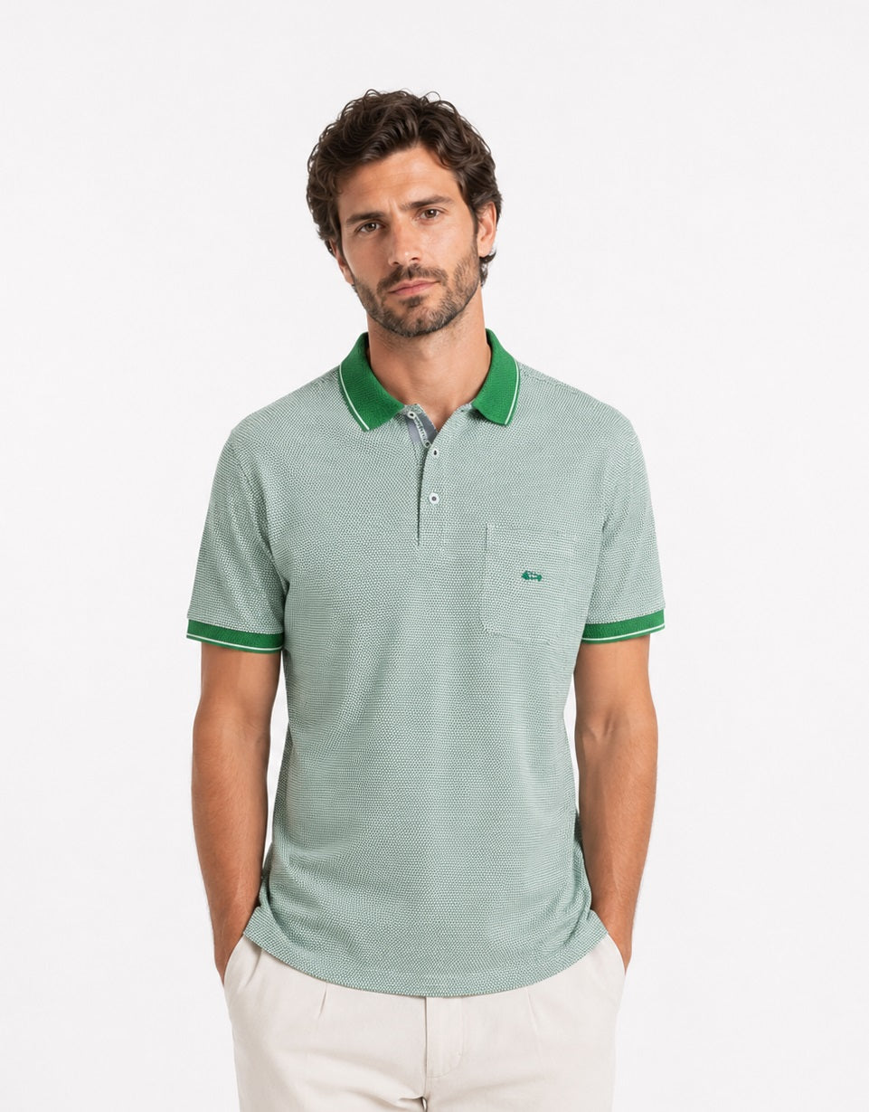 Dario Beltran Short Sleeve Polo - Green