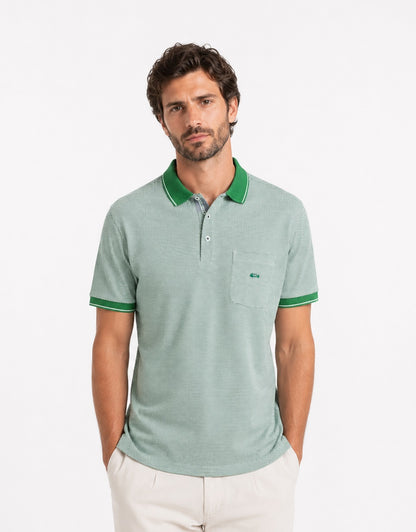 Dario Beltran Short Sleeve Polo - Green