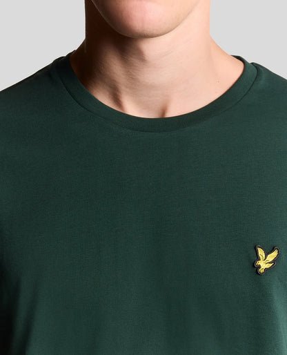 Lyle & Scott Cotton Crew Neck  T-Shirt - Dark Green