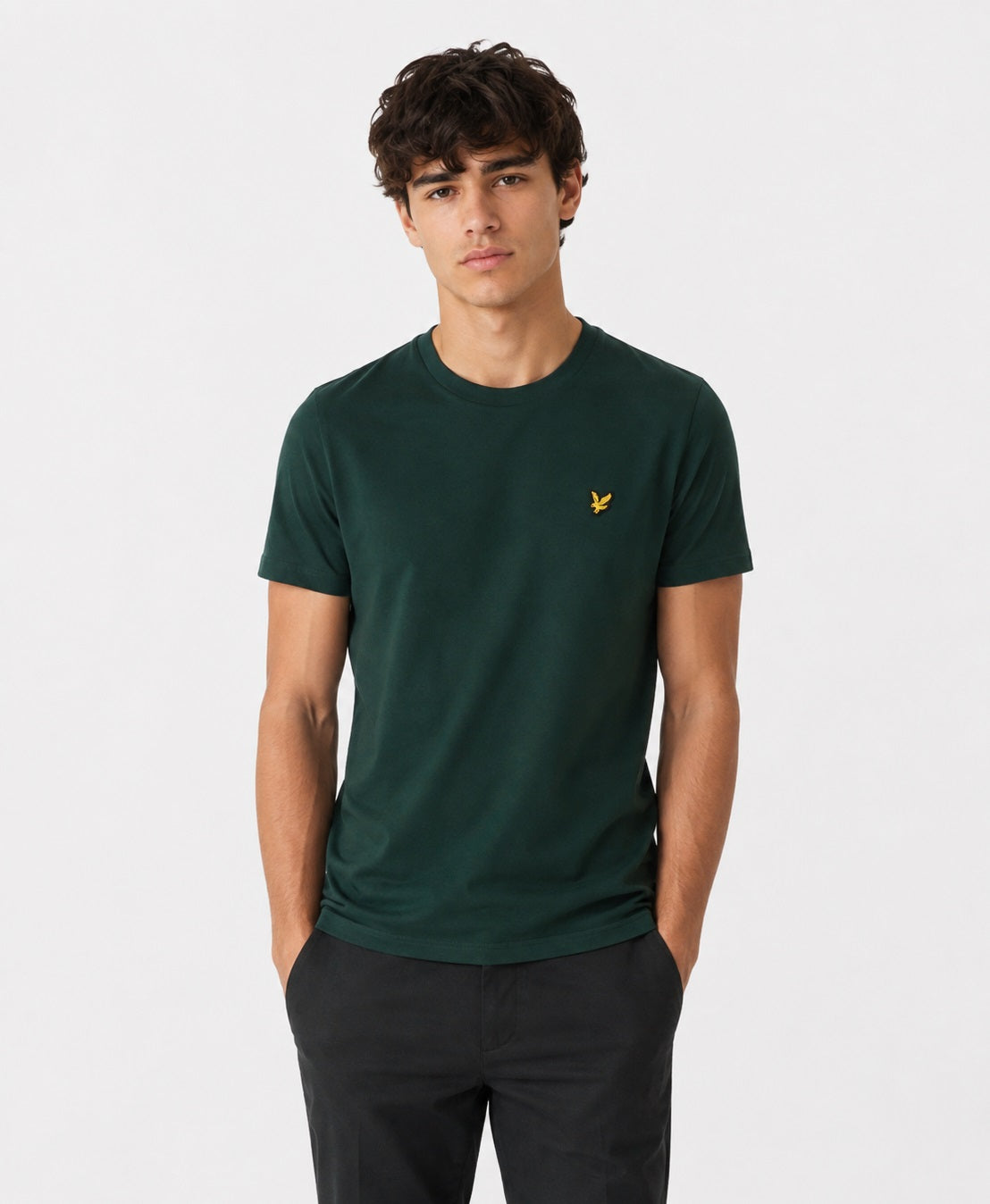 Lyle & Scott Cotton Crew Neck  T-Shirt - Dark Green