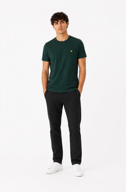 Lyle & Scott Cotton Crew Neck  T-Shirt - Dark Green