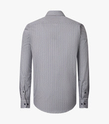 Casa Moda Long Sleeve Casual Shirt - Green/Brown
