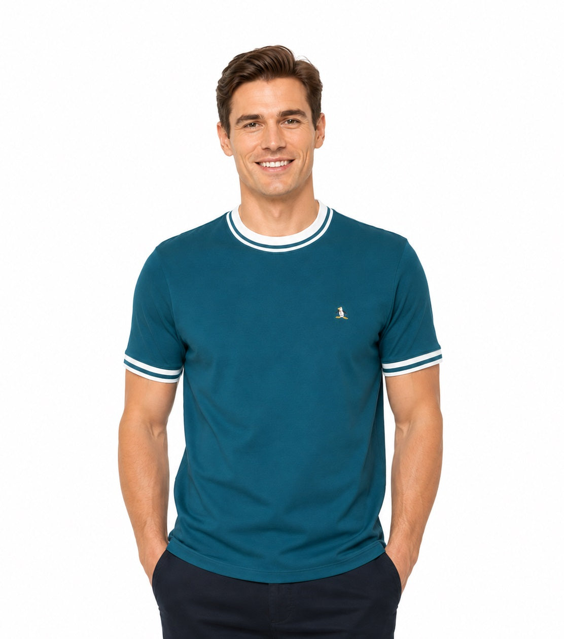 Original Penguin Icons Pique T-Shirt - Reflecting Pond