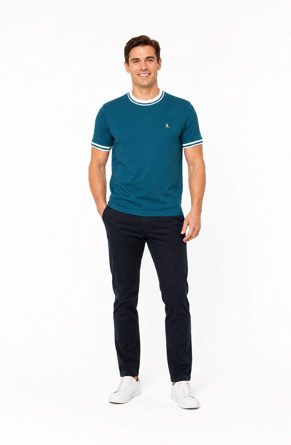 Original Penguin Icons Pique T-Shirt - Reflecting Pond
