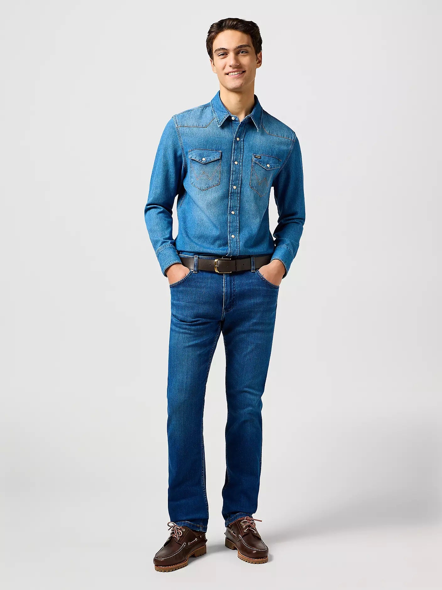 Wrangler Greensboro Regular Straight Stretch Jeans - Dandelion Summer
