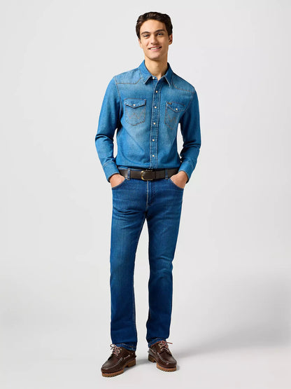 Wrangler Greensboro Regular Straight Stretch Jeans - Dandelion Summer