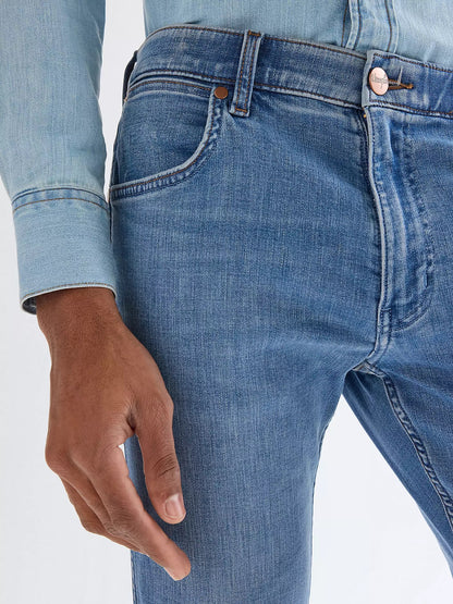 Wrangler Greensboro Regular Straight Stretch Jeans - Tobacco Ice