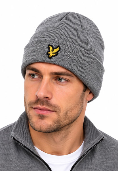 Lyle & Scott Basic Beanie - Grey Marl