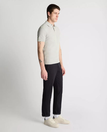 Remus Uomo Short Sleeve Casual Polo Shirt - Light Grey