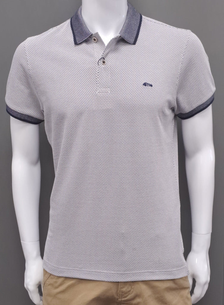 Dario Beltran Short Sleeve Polo 522 - Grey/Navy