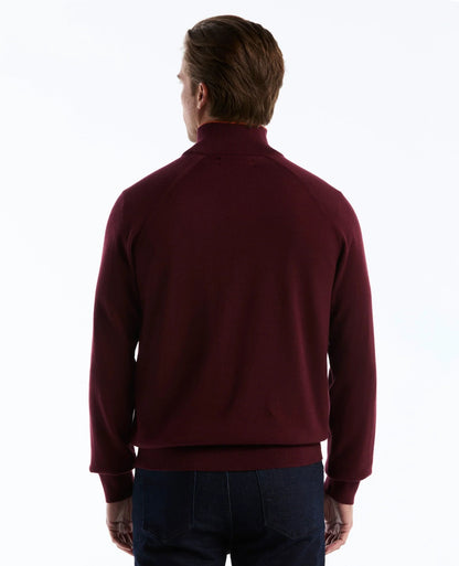 Original Penguin Cotton Textured Half Zip Sweater - Port Royale
