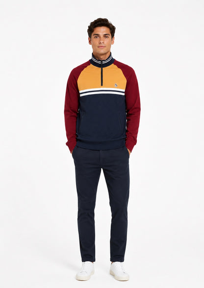 Original Penguin Half Zip Sweatshirt - Dark Sapphire