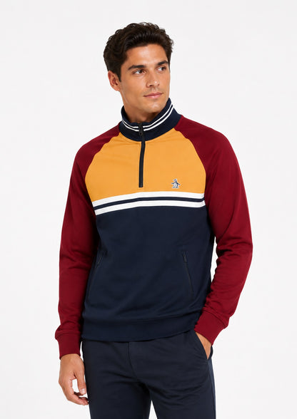 Original Penguin Half Zip Sweatshirt - Dark Sapphire