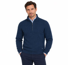 Daniel Grahame Half Zip Casual Sweater 27 - Blue
