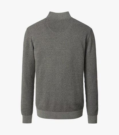 Casa Moda Troyer Knitted Half Zip Sweater 381 - Green